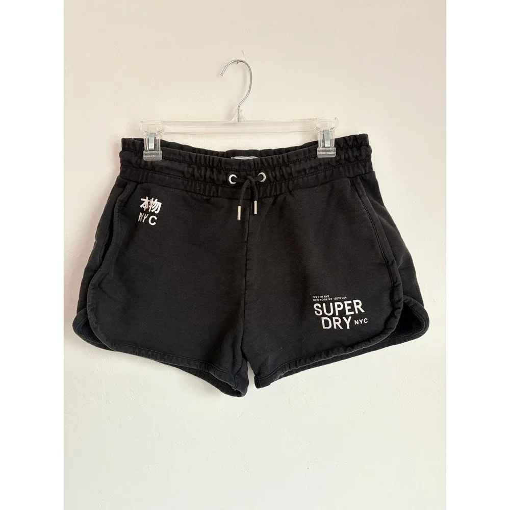 Superdry NYC Sweat Shorts Athleisure Lounge Preppy Streetwear Gym Running Sporty